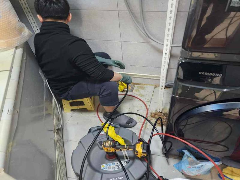 시흥 싱크대막힘 작업사례 4